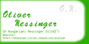 oliver messinger business card
